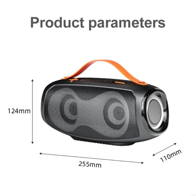 Блютеут-совместимый 5.3 динамик с мультимодом соединением и светодиодными эффектами Q84A