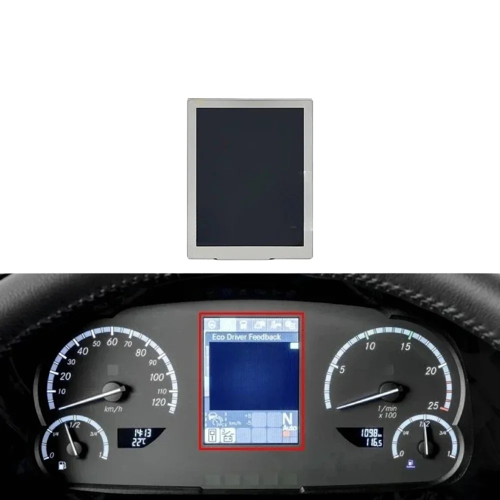 High Quality 5 Inch Instrument Cluster Display Screen Replacement For Mercedes Actros MP4 Euro 6 A9614462021 A9614461621