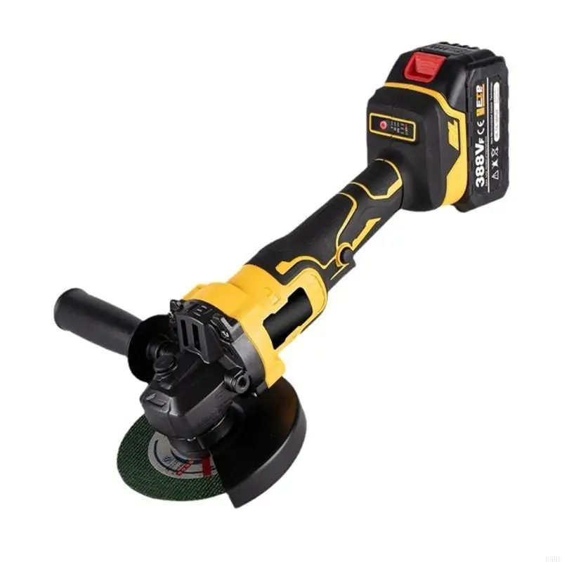 

E5BE Cordless Angled Grinder Brushless Motor Efficient Cutting Grinding Machine Power Tool Rechargeable for DIY Projects