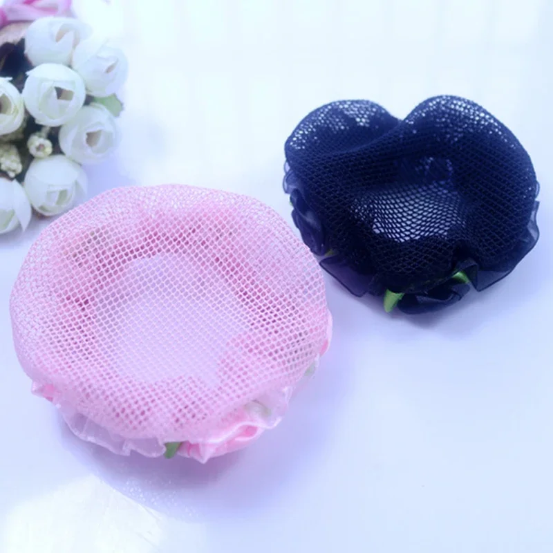 Cute Flower Girls 1PC Bun Hair Nets Adjustable Kids 5 Colors Ballet Dance Grade Examination Elastic Hair-net Hot Sale