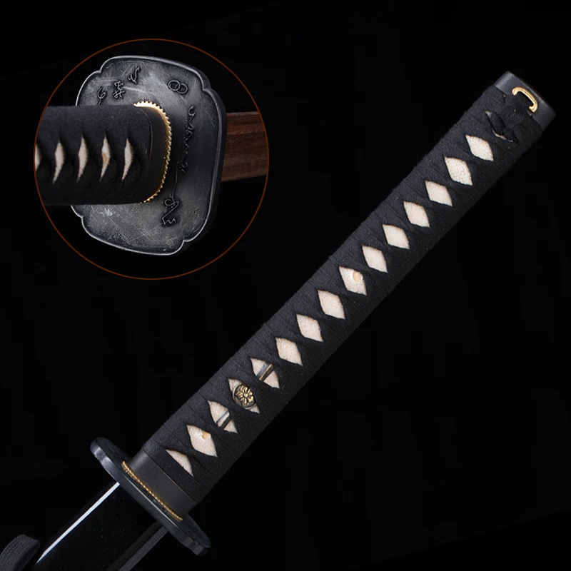 Wooden Sword, Quality Samurai Katana, Iaito Training Sword,Real Swords, 03KT,Tea Theme, Brass Tsuba, Can Custom
