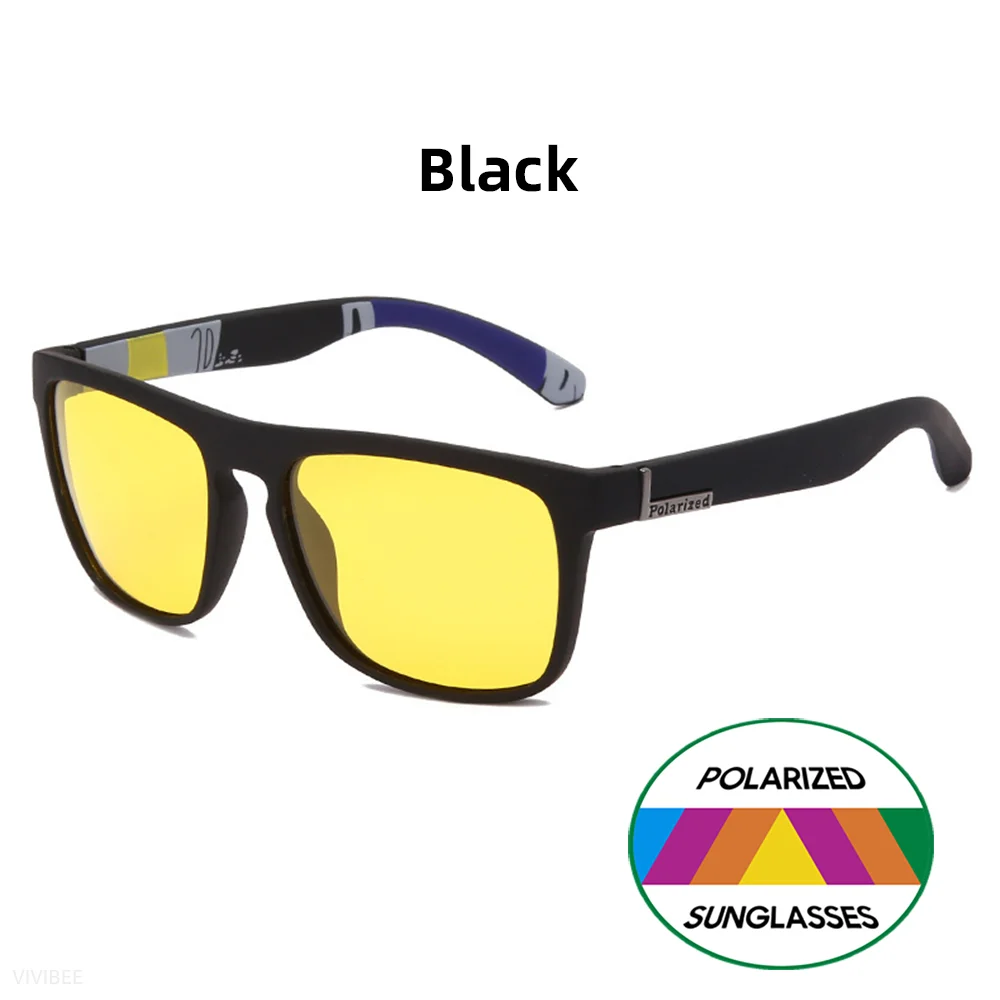 VIVIBEE Nachtsichtbrille Gelb Polarisiert UV400 Männer Platz Schutzbrillen Sport Frauen Blendschutz Auto Okulare – Detail 8