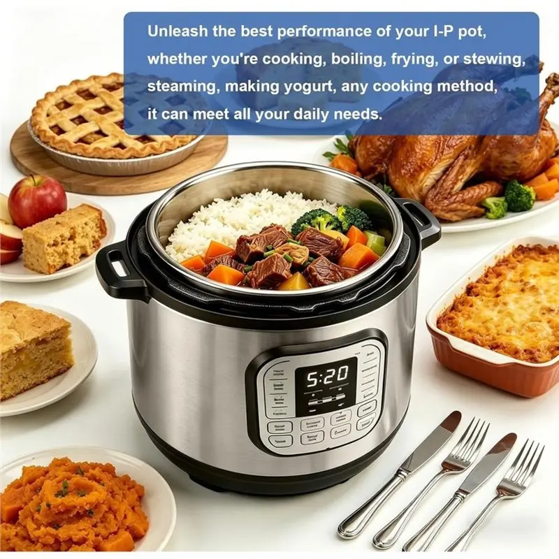 VEHO-Stainless Steel Inner Pot For Instant Pot 6 Quart 304 (18/8) Food-Grade Instantpot Replacement Insert Pot