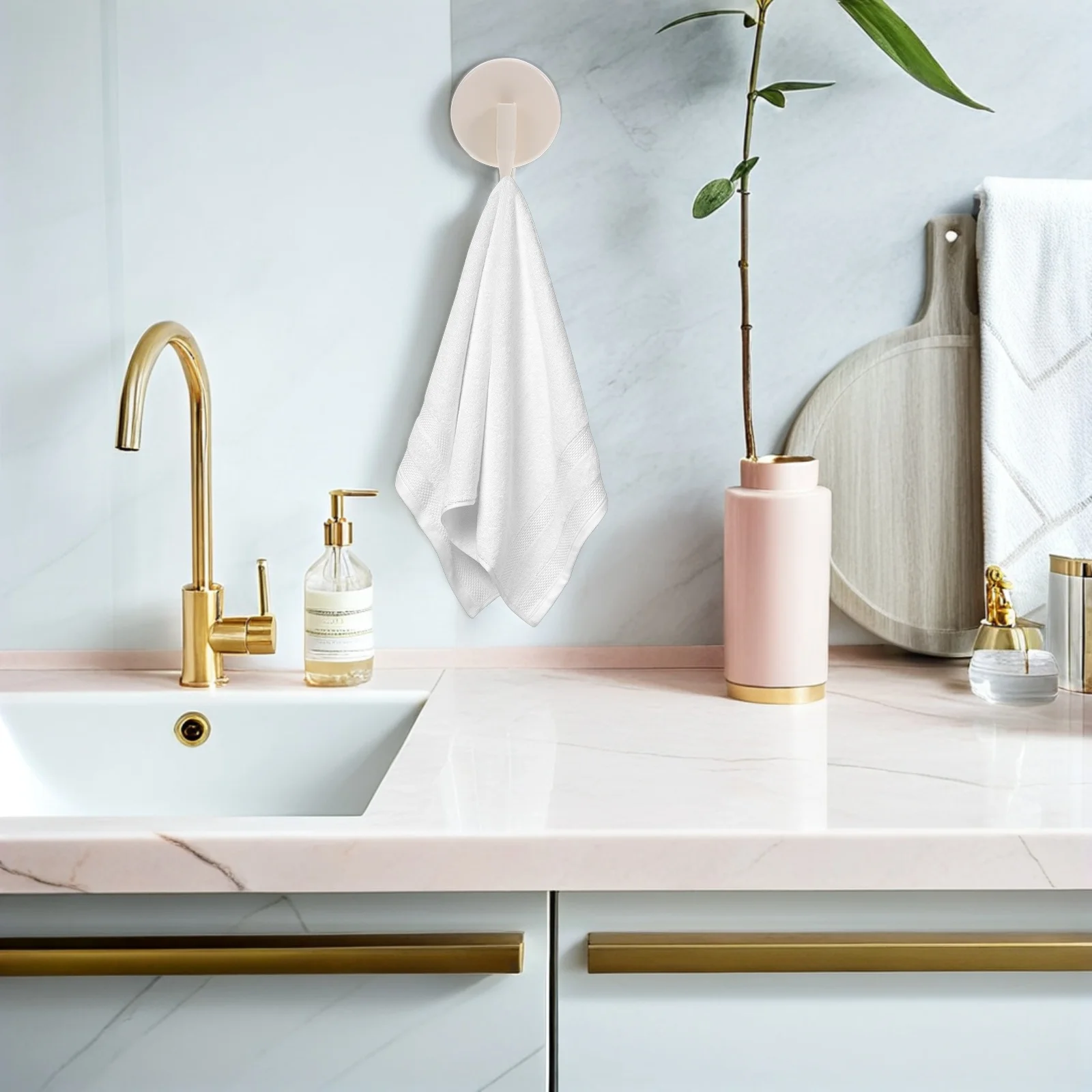 

4 шт. крючки на присоске, сверхмощные крючки без сверления для ванной комнаты и кухни, настенные крючки для полотенец, халатов, душ, стеклянная плитка, крючок на присоске для халата