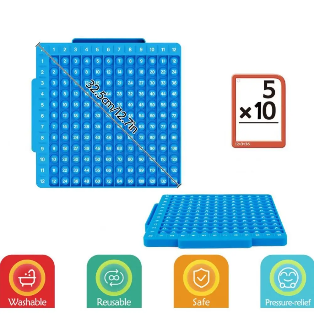 수학 조작 곱셈 플래시 카드 게임 블록 조기 교육 수학 보드 Fidget 장난감 IQ 게임 휴대용