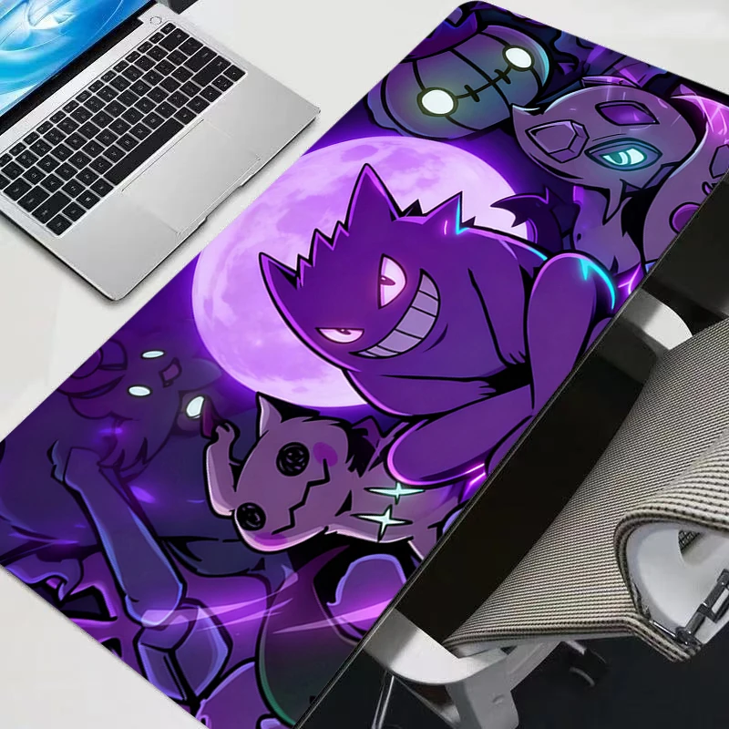 Mouse Pad Lockedge xxl Mouse Pads Gaming Accessories Computer Gamer Keyboard Mouse Mat Desk P-Pokemons Gengar Mousepad For Csgo