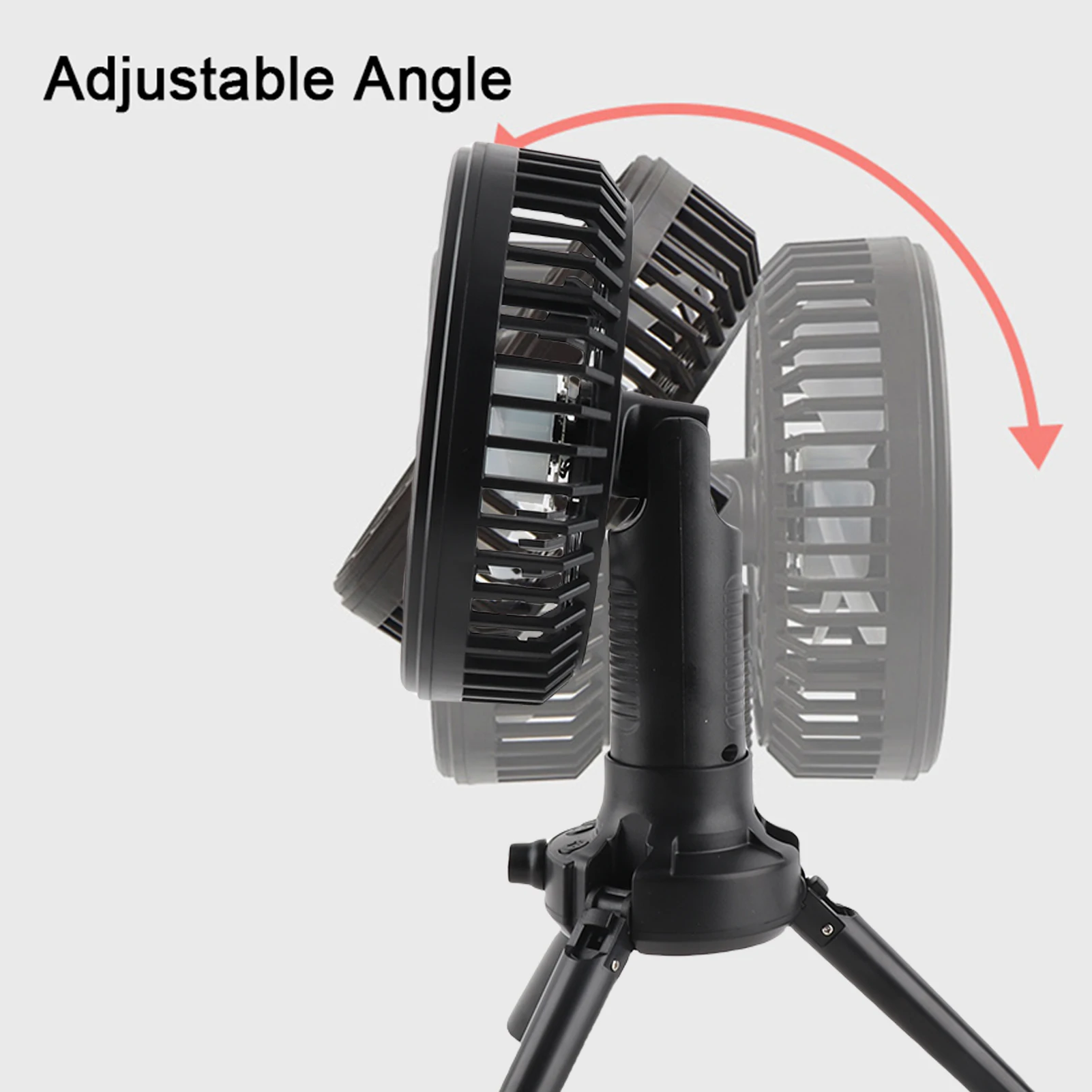 Camping Fans for Tents 10400mAh USB Rechargeable Battery Operated Fans for Desk Fishing Office Home Outdoor 170°Auto Rotation