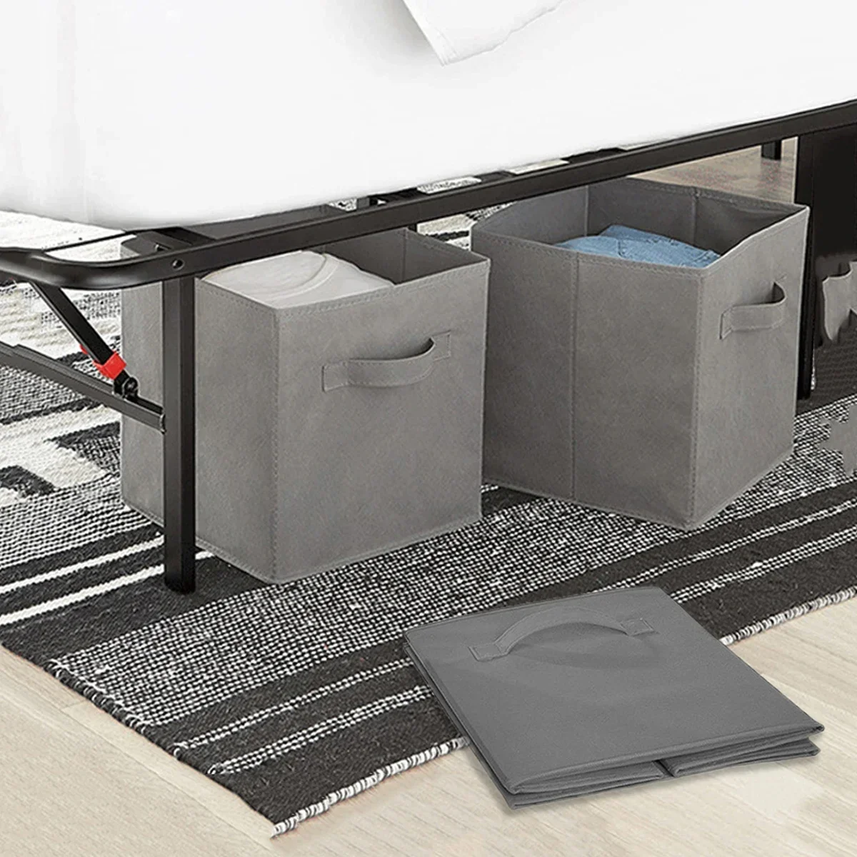 

1 шт.-складной тканевый ящик для хранения кубиков для шкафа и хранения игрушек, товары для дома, ящик для хранения одежды, нижнего белья