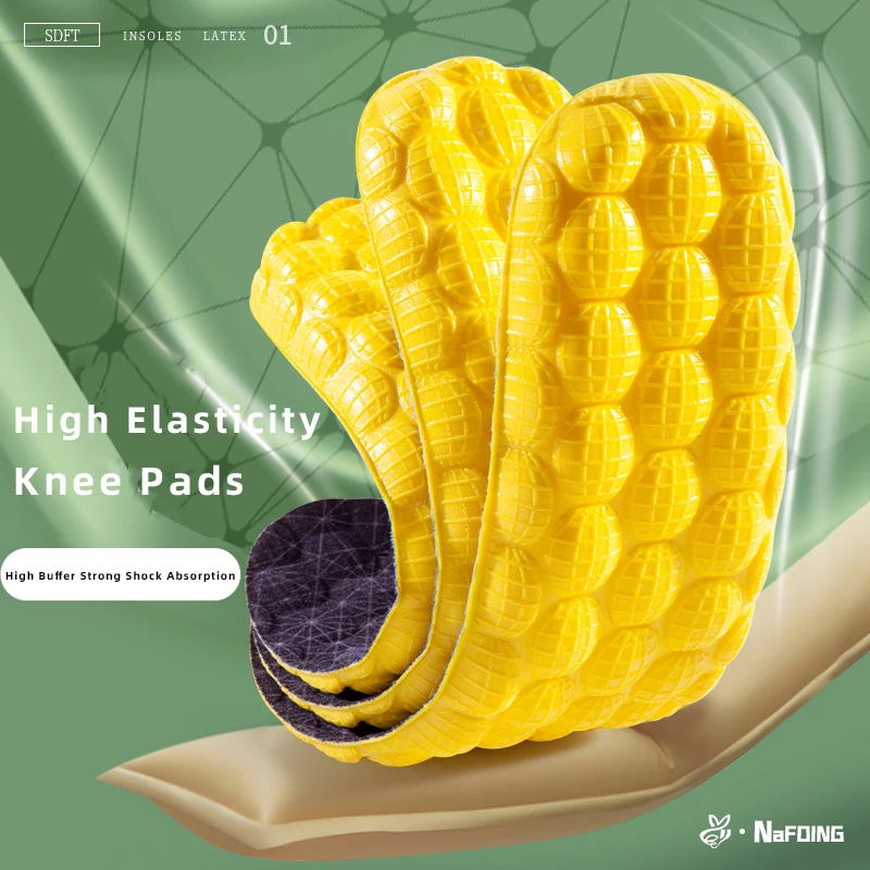 4D นวดรองเท้า Insoles Super Soft Latex กีฬาพื้นรองเท้าสําหรับฟุตตะกร้ารองเท้า Arch Support Orthopedic Inserts Unisex