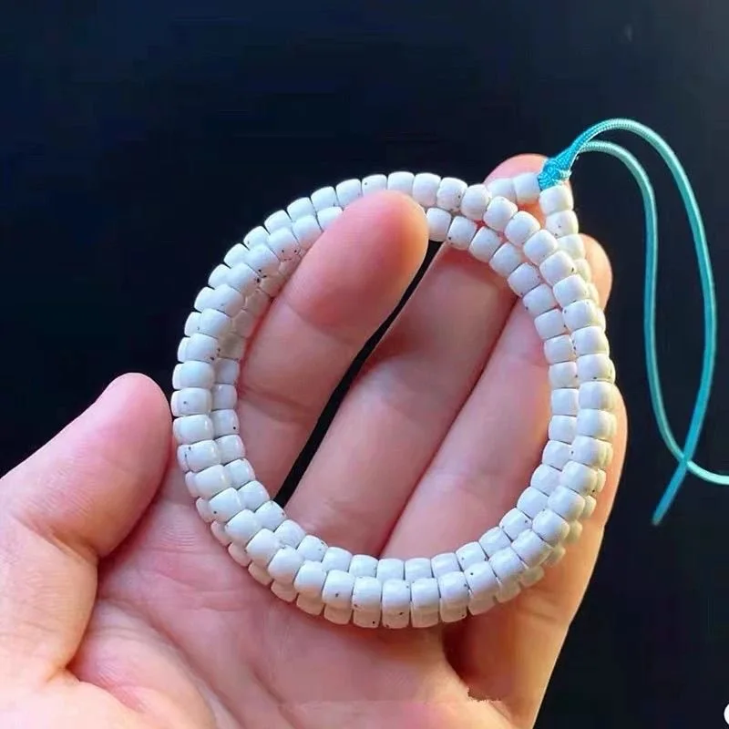 Graduation Level Half of the Country Needle Point Direct Cut Star Moon Bodhi Large Blank 108 Buddhist Prayer Beads Br