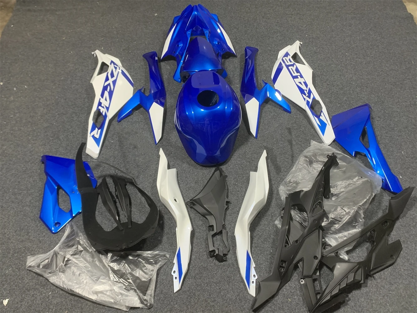 Motorcycle fairing ZX-25R ZX250 2021 22 23 24 Year ZX-4R-4RR 2020 2021 2022 2023 2024 Fairing Blue White motorcycle housing