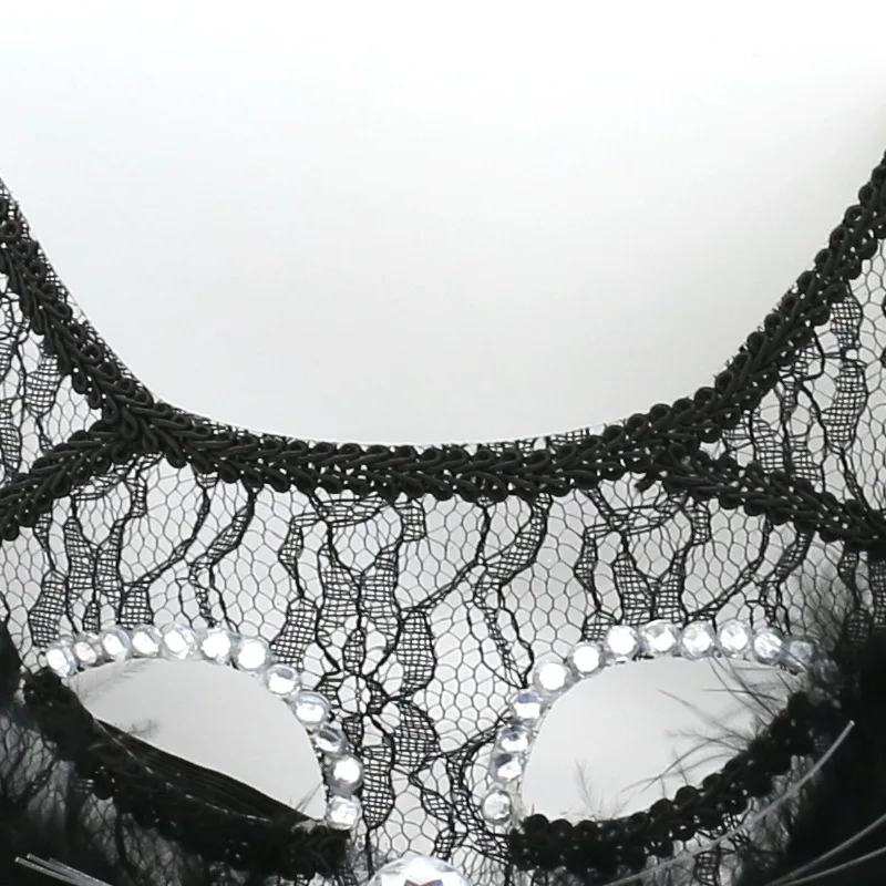 Maskerade Männer und Frauen Spitze PVC Katzengesicht Performance Urlaub Party Halloween Maske