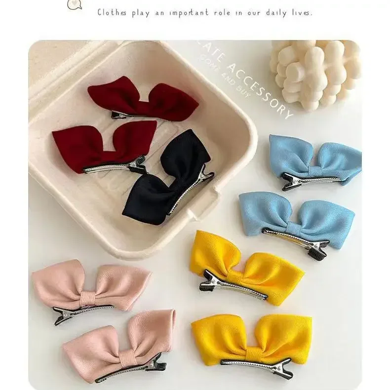 Korean New 3D Bow Hair Pin Cute Princess Hair Clips Barrettes Children Updo Headwear Girls Kids Hair Accessories