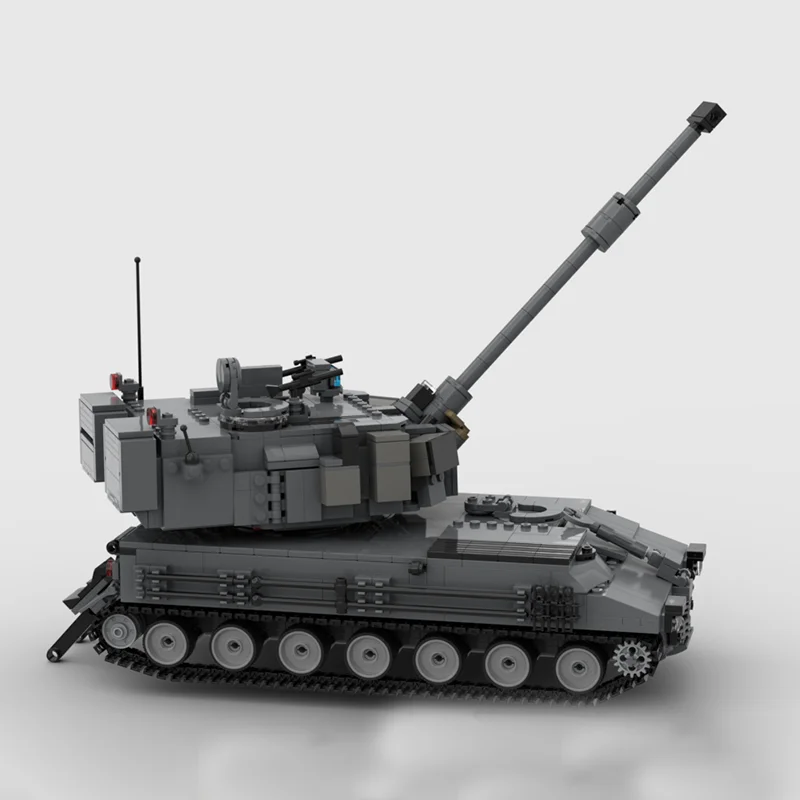 نموذج سيارة مدرعة Moc قوالب بناء وحدات M109AL IDF Trank نموذج التكنولوجيا كتل عيد الميلاد لتقوم بها بنفسك لعبة هدايا البناء #3