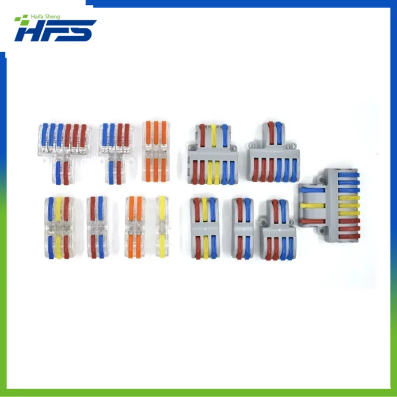 

Соединители для кабелей Mini Fast, компактный проводник, универсальный пружинный соединитель проводки, нажимная Клеммная колодка 422 SPL-2/3