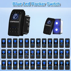 Interrupteur à bascule pour compresseur 5P SPST, lumière Led bleue allumée et éteinte pour le Style ARB/Carling/NARVA 4x4, étanche
