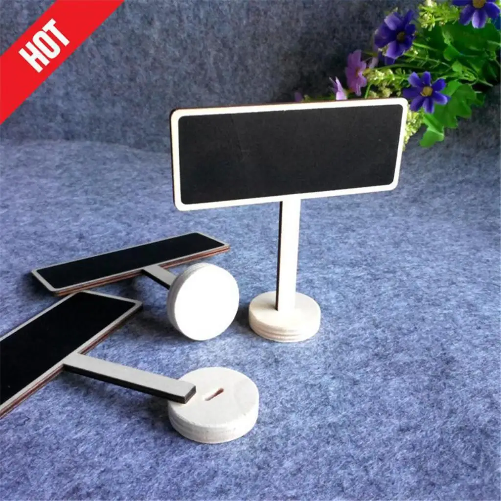 10pcs Mini Wooden Gardening Chalkboard Wedding Blackboard Message Board