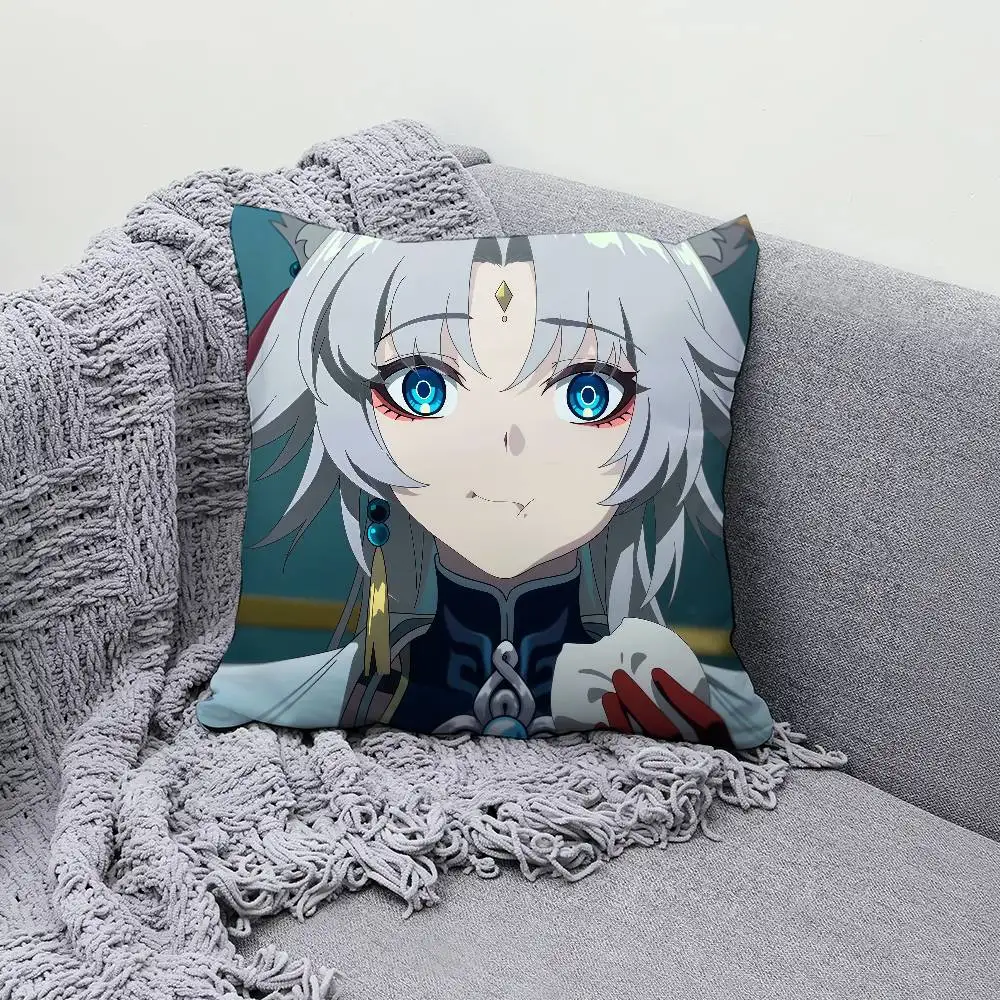 Honkai Star Rail Feixiao 30x30cm 45x45cm Pillow Case Decor Protective Covers Comfortable Soft For Sofa Living Room Home Office