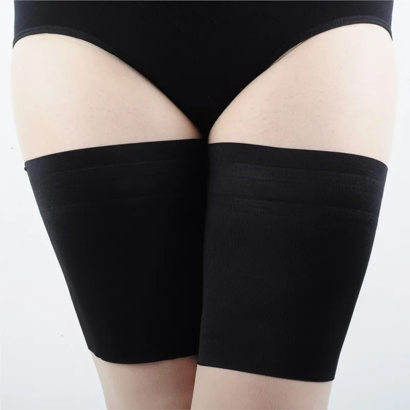 2pcs summer women anti chafing satin Thigh Bands Slimmer Band High Elastic Silica Gel Anti-friction Protection Plus Size