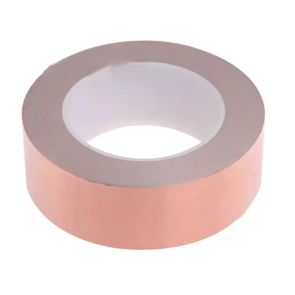 Copper Tape Premium Copper Foil Tape with Conductive Adhesive Guitar Repair Shielding 30 50M Various Width Options