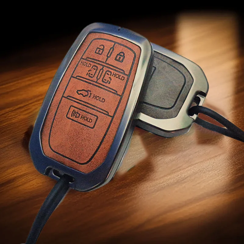 

2025 ICAR Zinc Allo For Toyota Sienna CHR Hilux RAV4 Alphard Highland 5 6 Button Smart Remote Car Key Case Cover Fob Accessories
