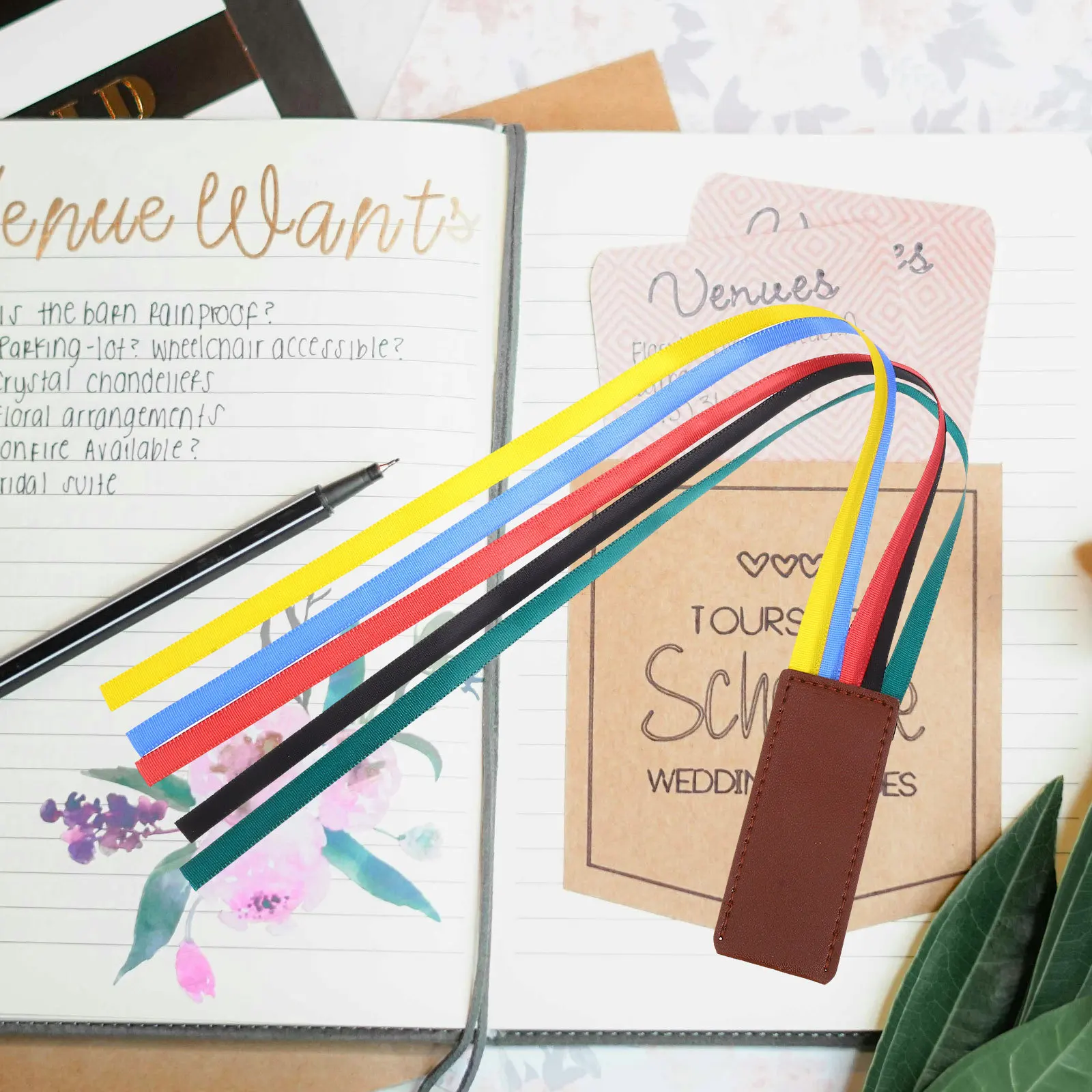 

Colorful Ribbon Bookmark Artificial Bible Bookmark For Textbooks Novels Decorative Page Marker Convenient Book