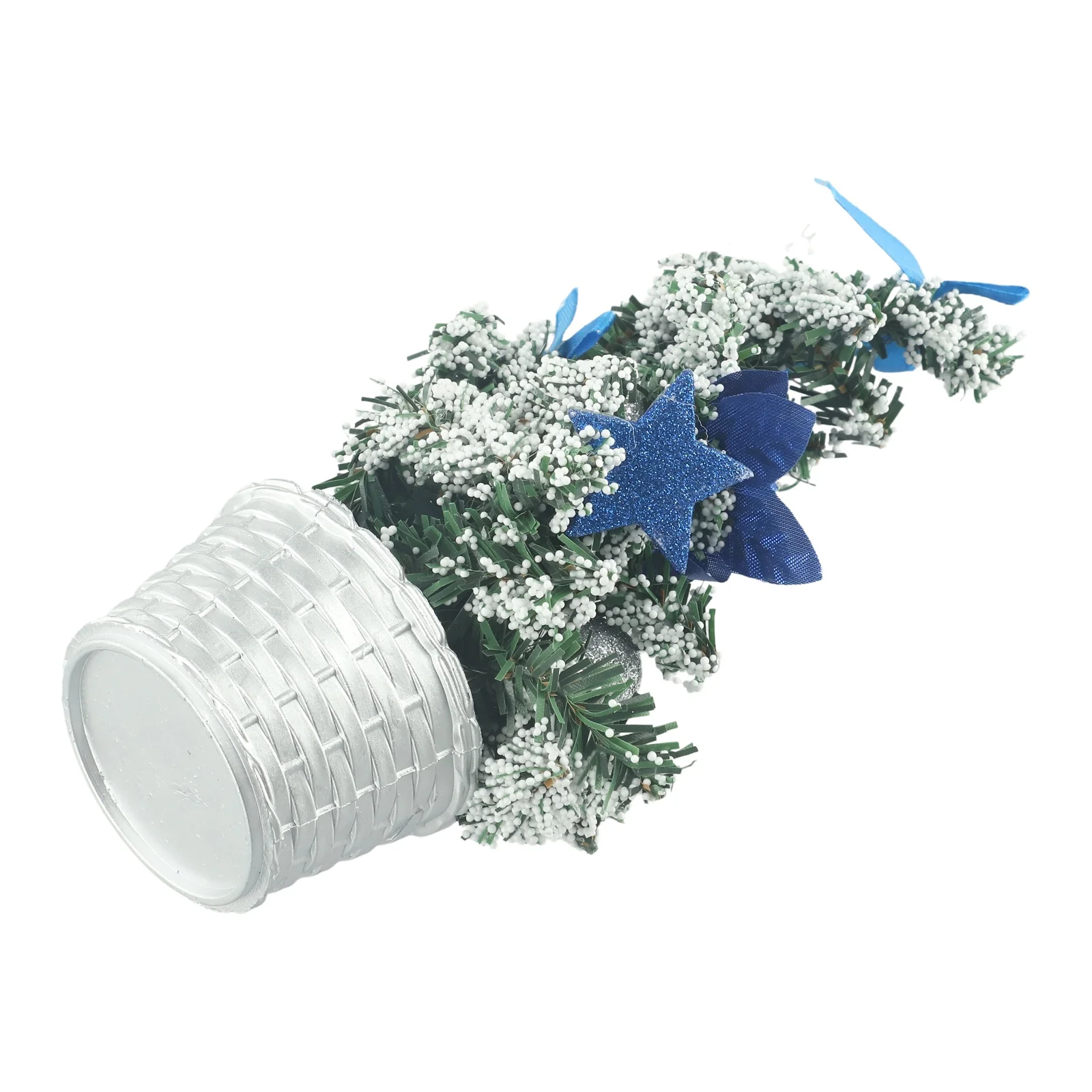 

Home Christmas Tree ornament Decoration Festival Mini Miniature Office PVC Portable 20cm Practical Accessories