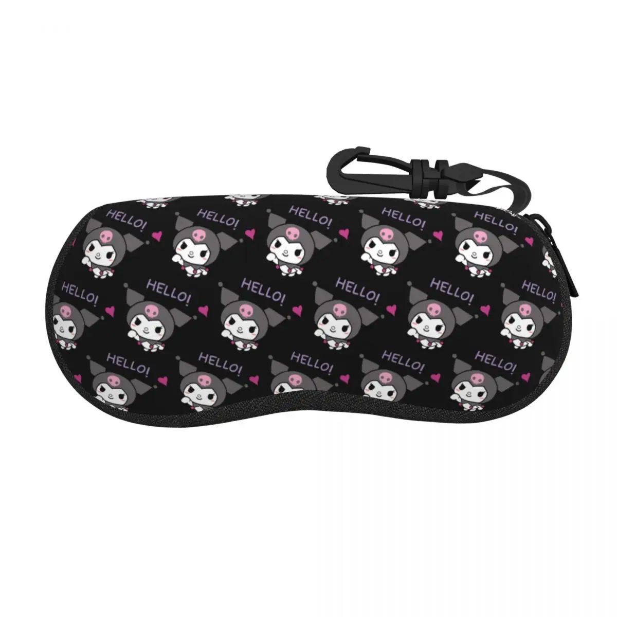 

Пользовательский Kuromi Hello Skull мультфильм чехол для очков унисекс модный футляр для очков защитная коробка для солнцезащитных очков