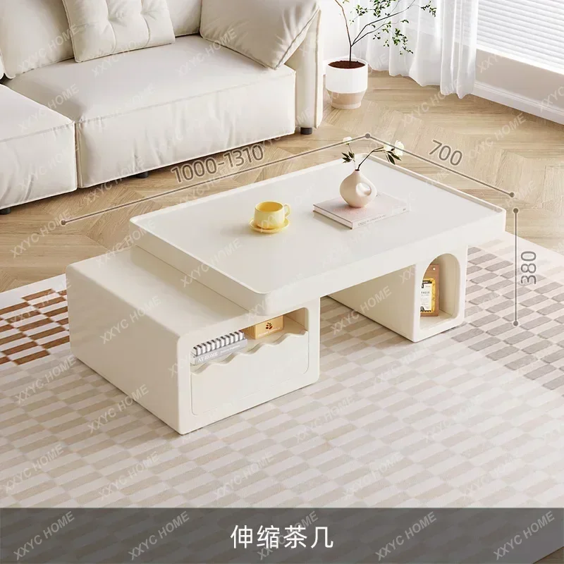 

L Coffee Table Retractable Multifunctional Small Tea Table Living Room TV Cabinet Unit Simple Home Tea Table