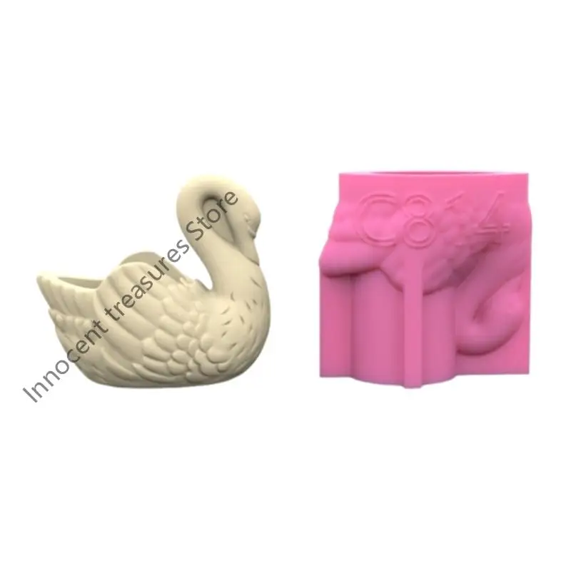 

3XUA Handmade Cygnus Flower Pots with Sturdy Silicone Mould Craft Supplies