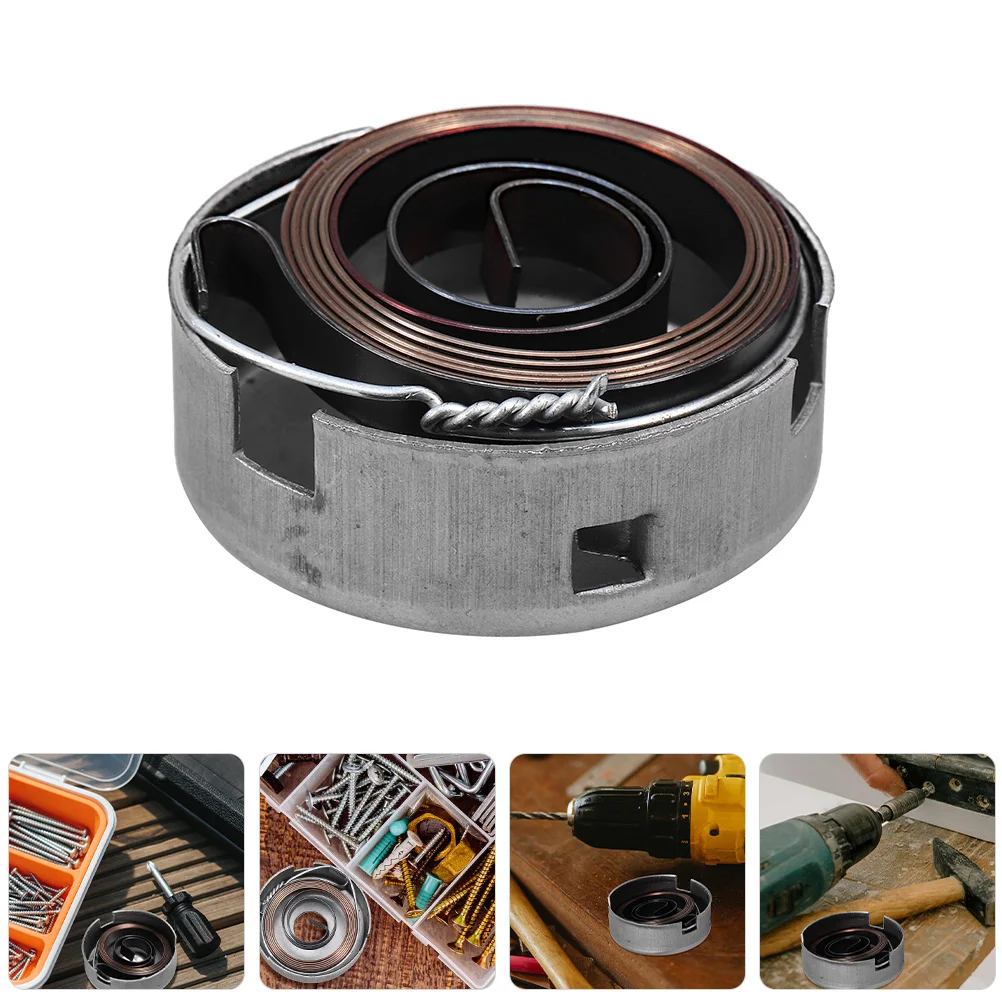 1Set Drill Press Quill Return Spring Chromeplate Durable Steel Feed Coil Spring Bench Stationary Drill Press Accessories