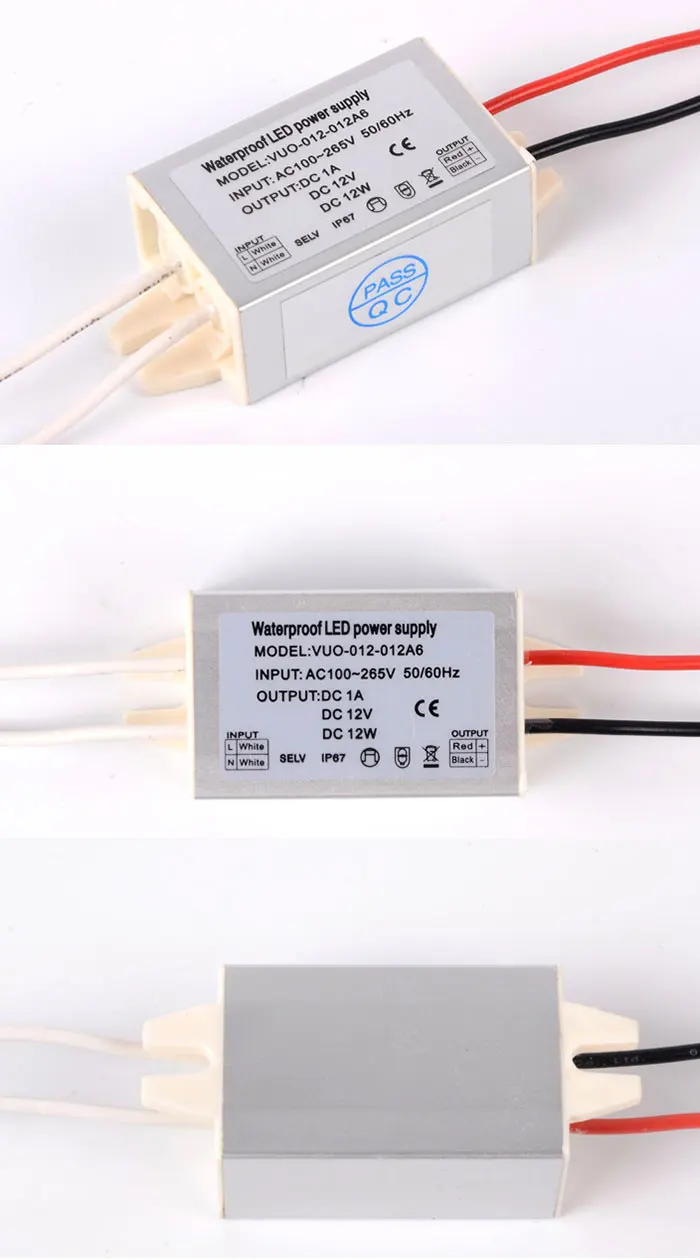 10er-Pack Wasserdichtes IP67 12V DC 1A Netzteil 120V 230V LED-Treiber für Schrank-, G4-, GY6.35-Streifen-, Puck- und Dunstabzugshaubenbeleuchtung – Detail 4