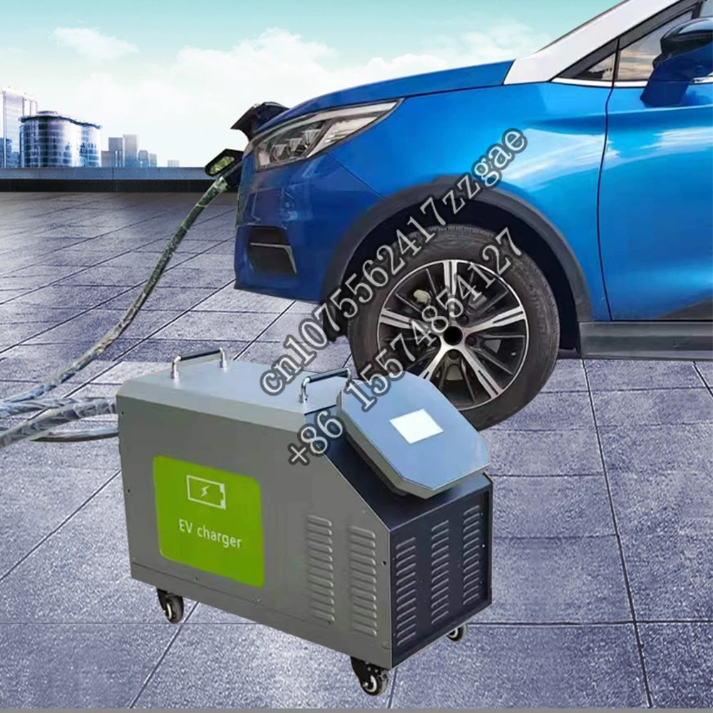 DC fast electrical vehicle to vehicle 100A 30kw portable solar ev charging station charger for ev