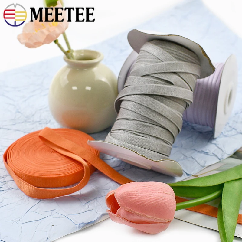 5/10M Elasticity Belt Bias for Underwear Bra Strap 6/8/10/15mm Polyester Elastic Band Sewing Rubber Bands Stitching Supplies view 6