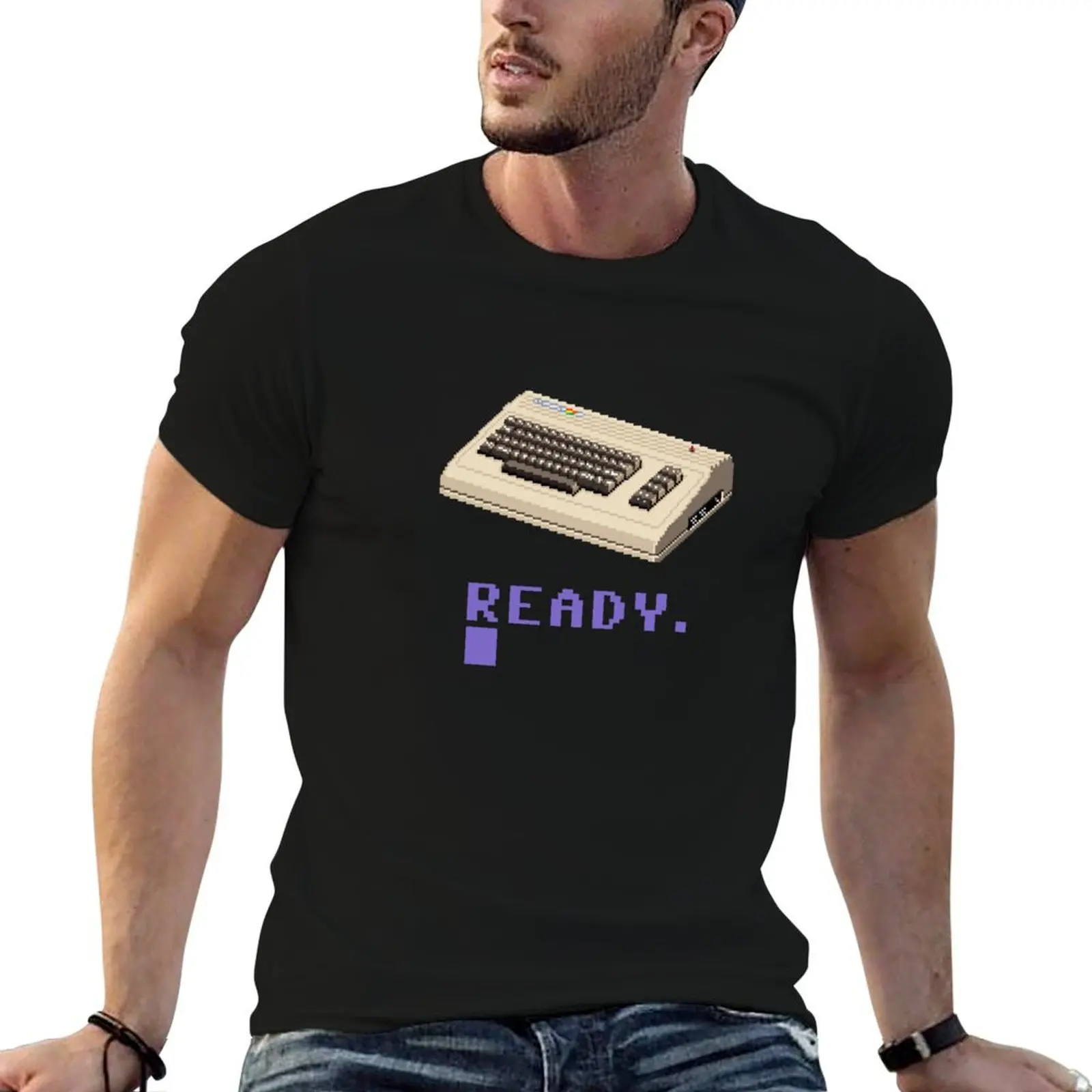 Commodore 64 pixel art T-Shirt custom shirt oversized mens t shirts