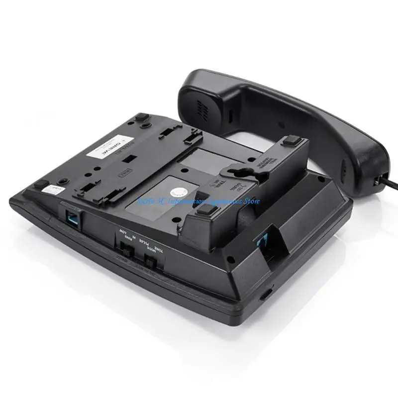  Corded Landline with Noise Reductions Clear Sound, Call Hold and Speed Dialing Easy to Use for Hotel/Home (Black)