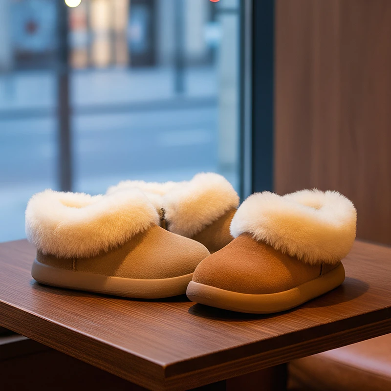 

Children Casual Cotton Shoes for Girls 2025 Winter New Fashion Korean Style Soft Bottom Anti-slippery Versatile Princess Boots