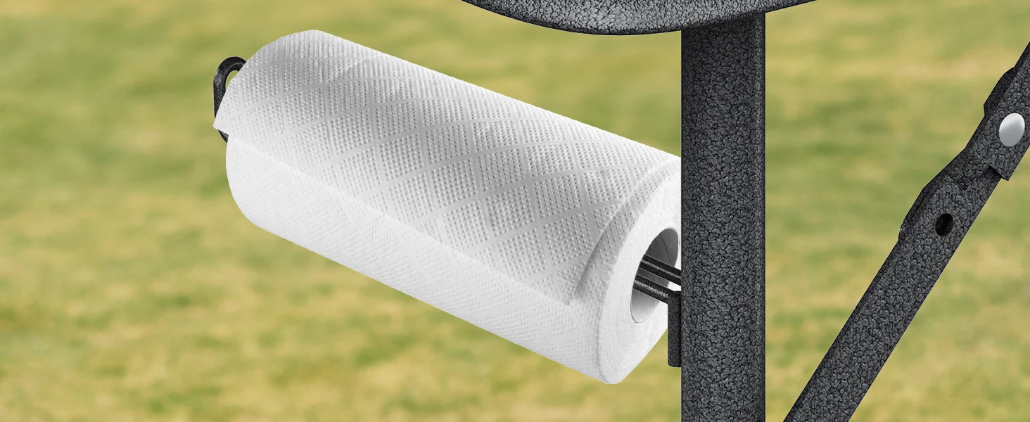 Description Picture 6 of itemMetal Folding Table for Grill Portable 2-in-1 Design Folding Grill Table with Mesh Desktop for Camping Cooking