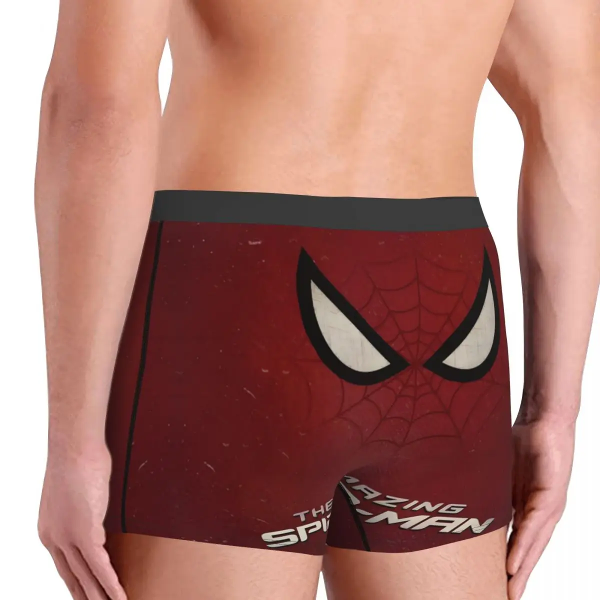 Индивидуальные шорты-боксеры с изображением Человека-паука аниме-героя для мужчин, нижнее белье с 3D принтом мультфильмов, трусы, мягкие трусы