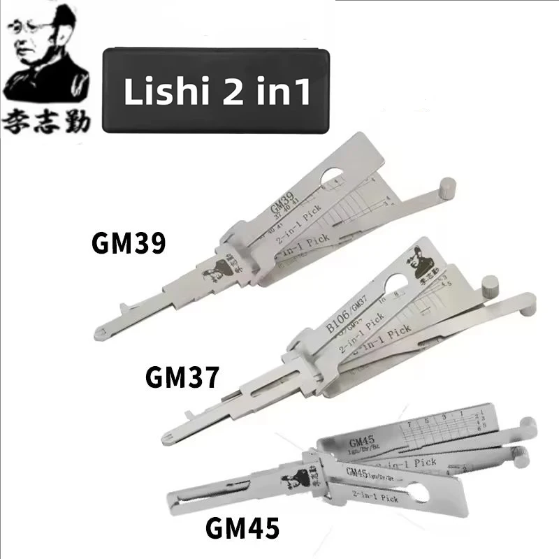 LISHI 2 en 1 GM39 GM37 GM45 para herramienta de cerrajería GL8