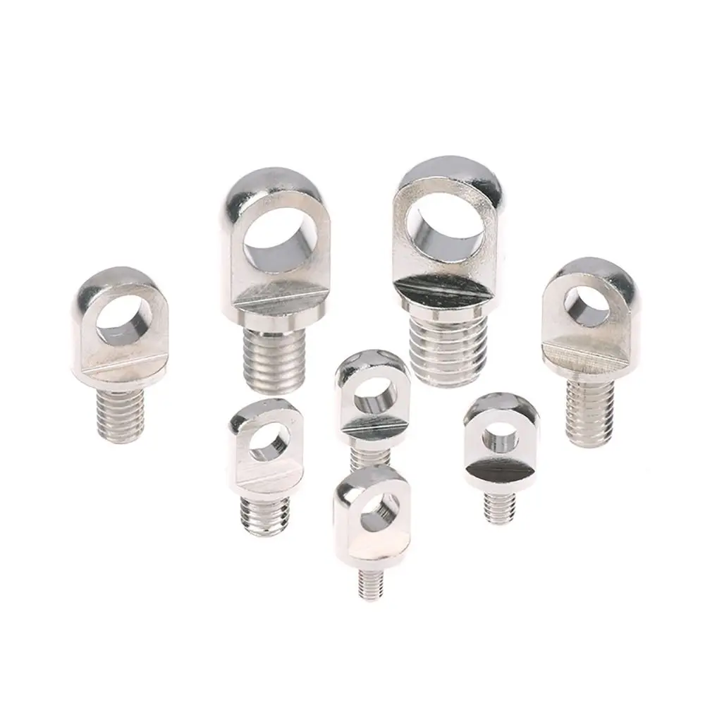 5Pcs M3-M10 Brass Eye Bolts Brass Copper Lifting Ring Eye Bolt With Hole Lamp Connector for Wire Rope Plant Light Suspension