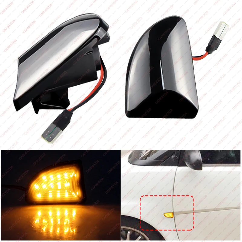 ل الذكية Fortwo 451 MK1 MKII كوبيه كابريو 2007-2015 العنبر LED الديناميكي الجانب ماركر بدوره أضواء الإشارة استبدال 4519067700C40A #3