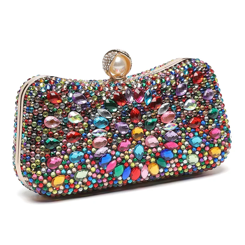 

Женская сумочка с бриллиантами, банкетный клатч, вечернее платье, женская сумка
