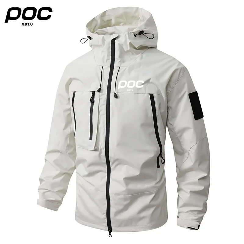 MOTO POC New Tide Men Outdoor Casual Jacket Coat Sports Hoodie Outwear Fashion Hiking Camping Climbing Jackets for Men Clothes