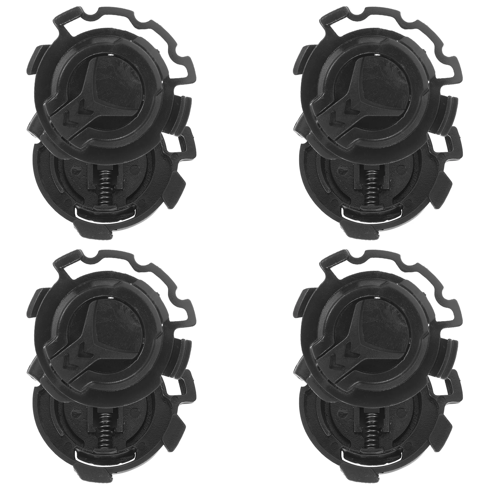 4 Pairs Hard Hat Accessories Visor Clip Shield Fastener Water Proof Buckle Replacement Black Lock Child