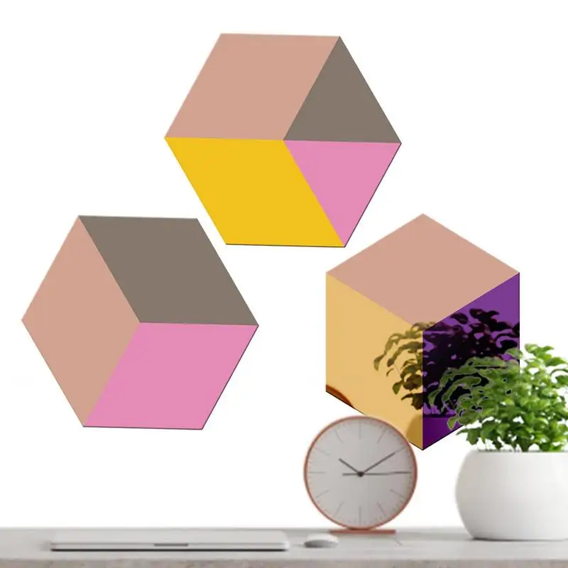 

Colored Acrylic Sheets Colored Hexagon Mirror Sheets Adhesive With Sponge Glue Space Saving Colored Acrylic Sheets For Wardrobe