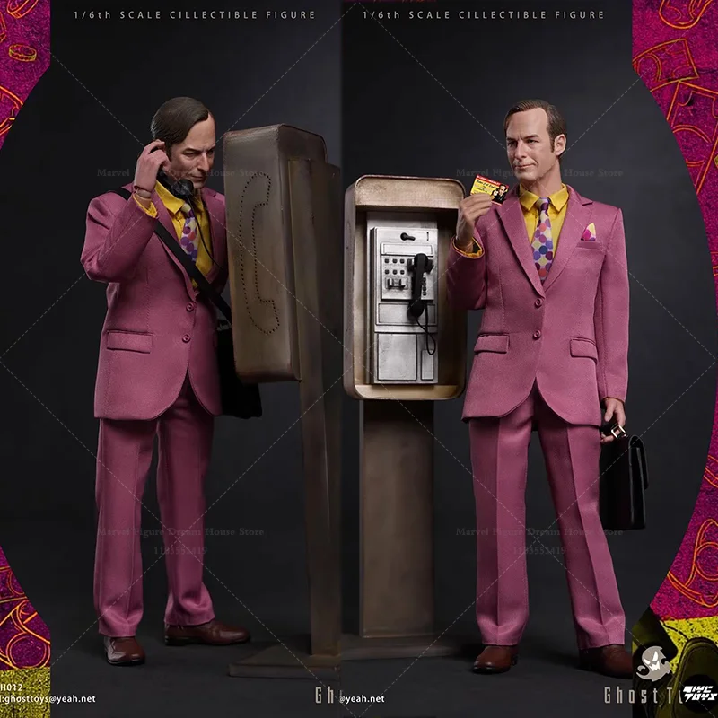 

GH-012 1/6 Scale Cunning Lawyer Saul Pink Western-Style Suit Version 12-inch Full Set Action Figure Male Soldier Toys In Stock