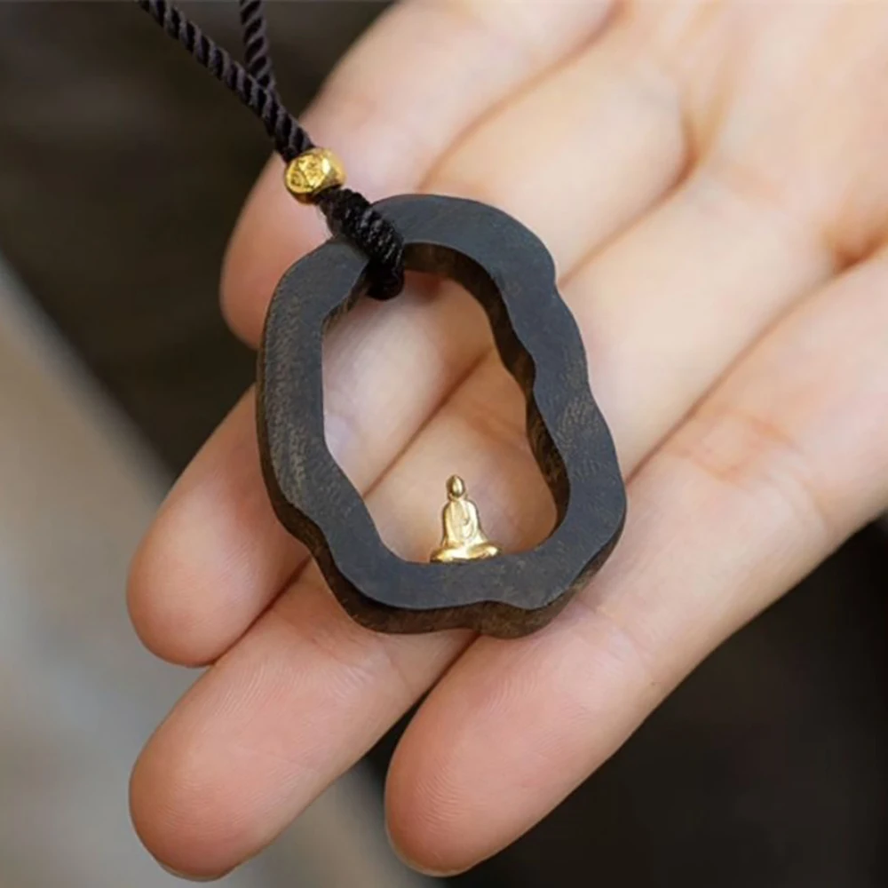 Tibetan Buddha Amitabha Pendant Necklace For Men Women Choker Retro Lucky Amulet Healing Jewelry Unique Gift Drop Shipping