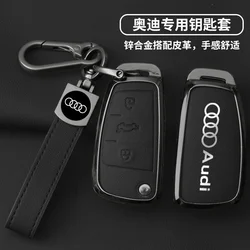Zinc Alloy Car Smart Remote Flip Key Case Cover Shell For Audi A1 A3 8P A4 A5 A6 C7 A7 S3 S7 S8 R8 Q2 Q3 Q5 Q7 Q8 SQ5 TT RS3 RS6