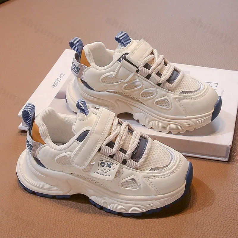 2025 New Kids Sports Shoes Baby Boys Mesh Soft Breathable Outdoor Shoes Toddler Girls Casual Running Shoes Children's Sneakers